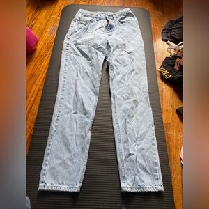 Lee Light Wash Blue Denim Jeans Wide Leg